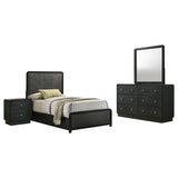 Cavelle 4-piece Twin Bedroom Set Black - 223661T-S4