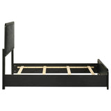 Cavelle 51-inch Upholstered Twin Panel Bed Black - 223661T