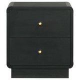Cavelle 2-drawer Nightstand Bedside Table Black - 223662