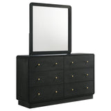 Cavelle 6-drawer Dresser and Mirror Black - 223663M