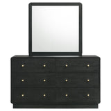 Cavelle 6-drawer Dresser and Mirror Black - 223663M