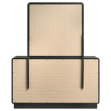 Cavelle 6-drawer Dresser and Mirror Black - 223663M
