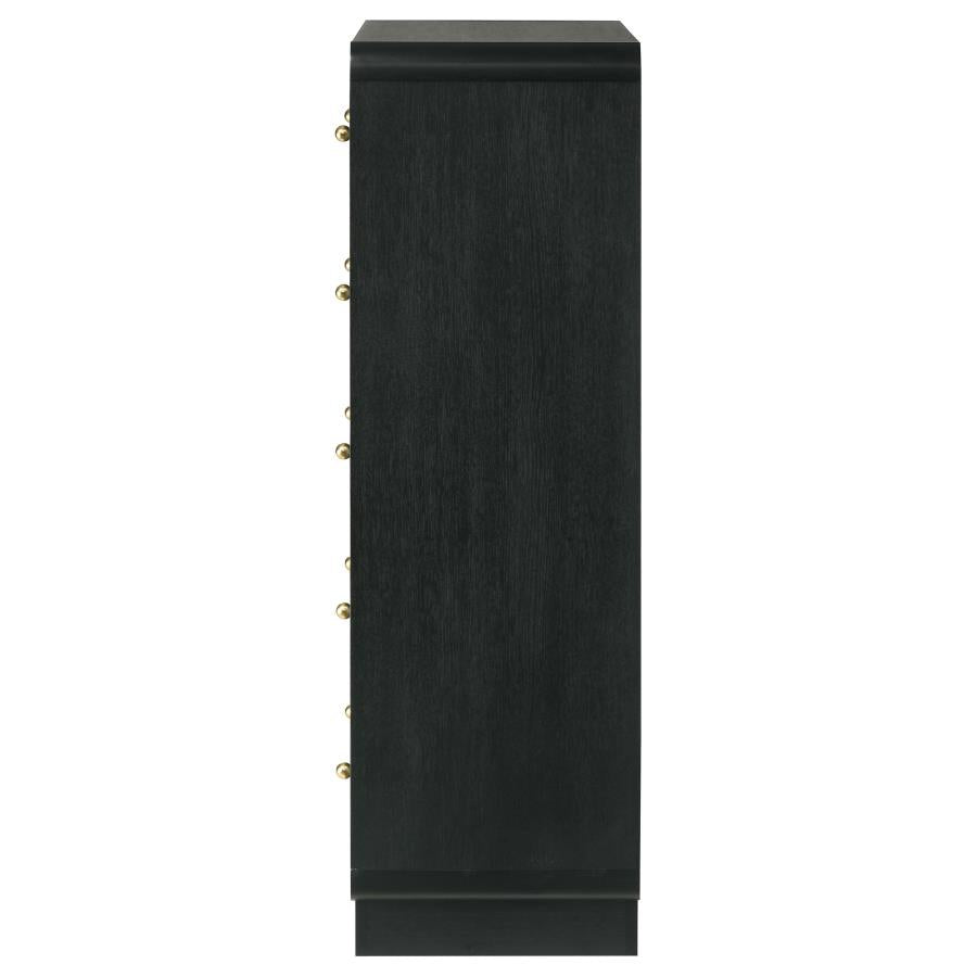 Cavelle 5-drawer Chest of Drawers Black - 223665