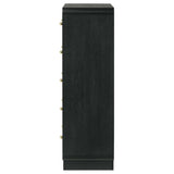Cavelle 5-drawer Chest of Drawers Black - 223665
