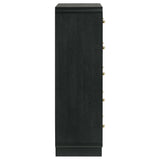 Cavelle 5-drawer Chest of Drawers Black - 223665