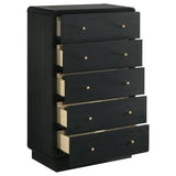 Cavelle 5-drawer Chest of Drawers Black - 223665