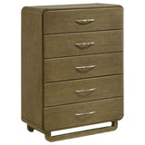 Amsbury 5-piece Eastern King Bedroom Set Nutmeg - 224271KE-S5