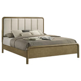 Amsbury 59-inch Upholstered Eastern King Bed Nutmeg - 224271KE