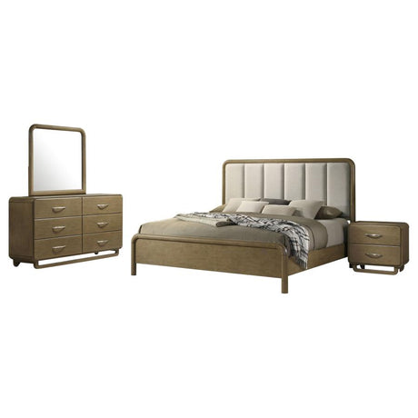 Amsbury 4-piece California King Bedroom Set Nutmeg - 224271KW-S4