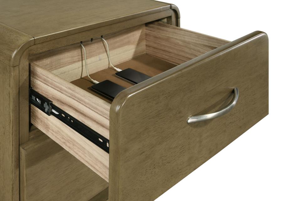 Amsbury 5-piece California King Bedroom Set Nutmeg - 224271KW-S5