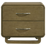 Amsbury 2-drawer Nightstand Bedside Table Nutmeg - 224272