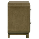 Amsbury 2-drawer Nightstand Bedside Table Nutmeg - 224272