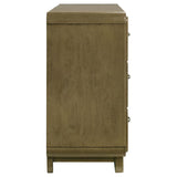 Amsbury 6-drawer Dresser Cabinet Nutmeg - 224273