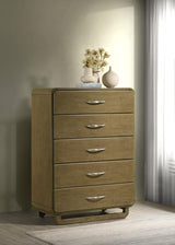Amsbury 5-drawer Chest of Drawers Nutmeg - 224275