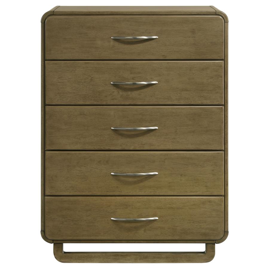 Amsbury 5-drawer Chest of Drawers Nutmeg - 224275