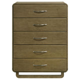 Amsbury 5-drawer Chest of Drawers Nutmeg - 224275