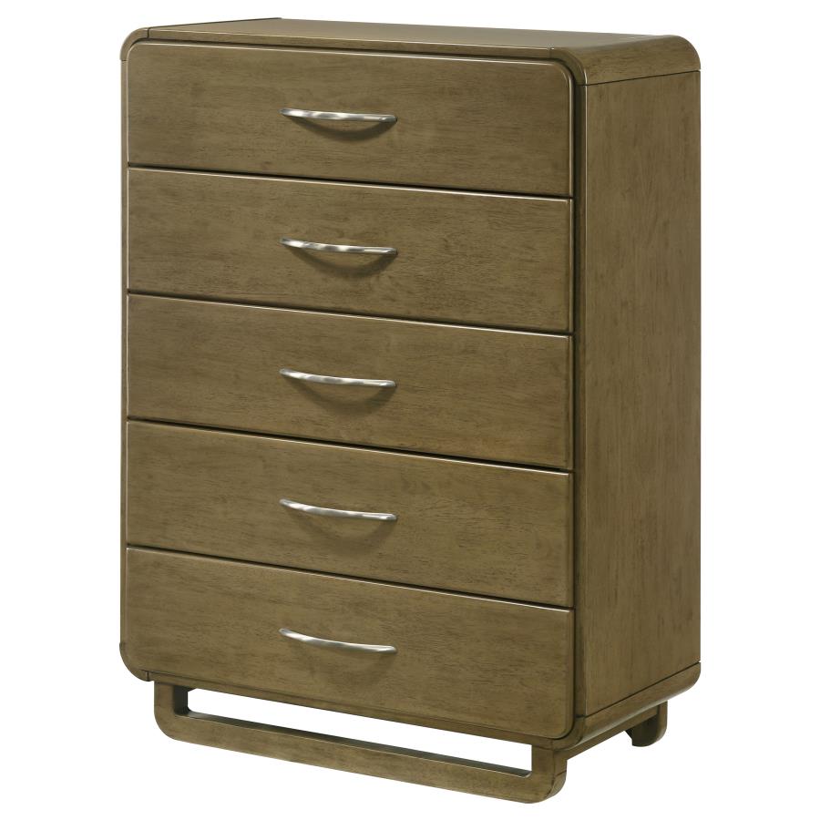 Amsbury 5-drawer Chest of Drawers Nutmeg - 224275