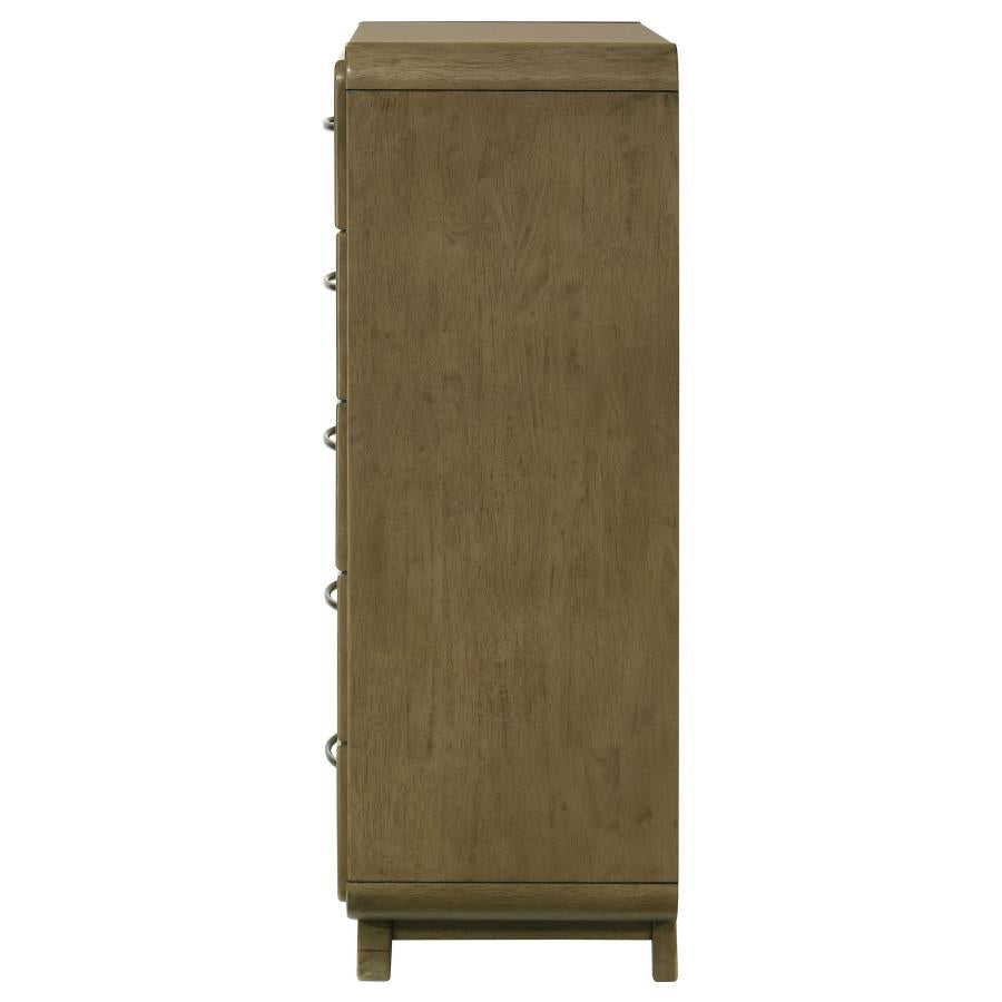 Amsbury 5-drawer Chest of Drawers Nutmeg - 224275
