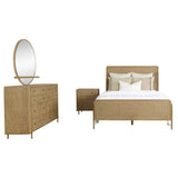 Arini 4-piece Queen Bedroom Set Sand Wash and Natural Cane - 224300Q-S4