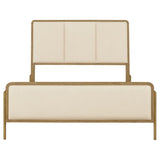 Arini 56-inch Eastern King Panel Bed Cream and Sand Wash - 224301KECRM