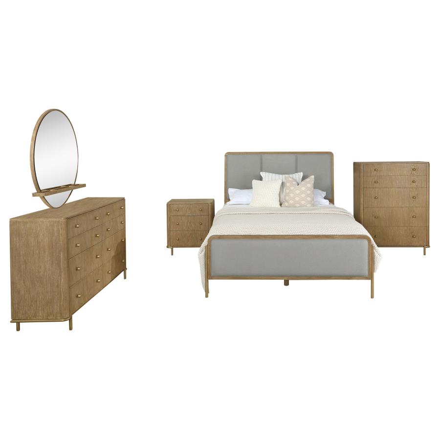 Arini 5-piece Queen Bedroom Set Sand Wash and Grey - 224301Q-S5