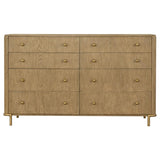 Arini 4-piece Queen Bedroom Set Cream and Sand Wash - 224301QCRM-S4