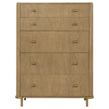 Arini 5-piece Queen Bedroom Set Cream and Sand Wash - 224301QCRM-S5