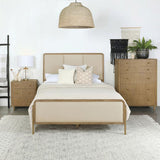 Arini 56-inch Queen Panel Bed Cream and Sand Wash - 224301QCRM