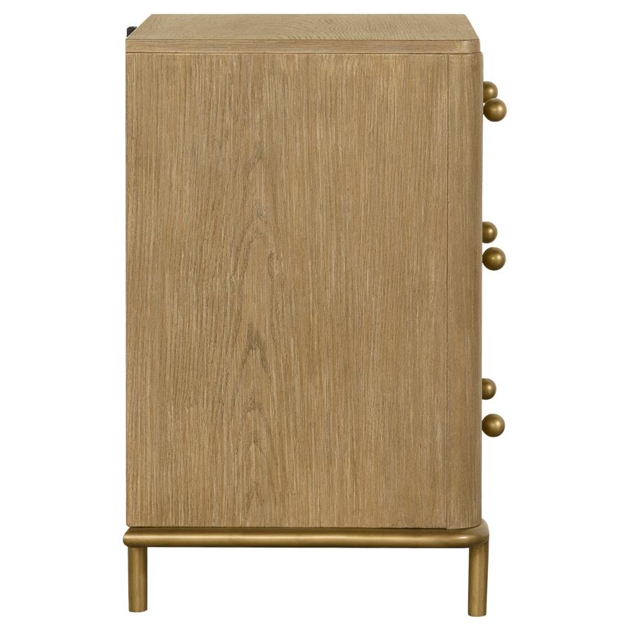 Arini 3-drawer Nightstand Sand Wash - 224302