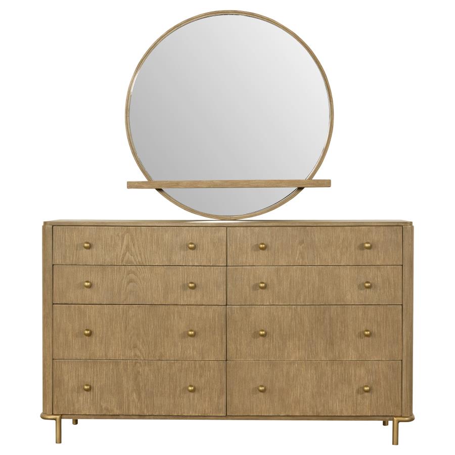 Arini 8-drawer Dresser with Mirror Sand Wash - 224303M