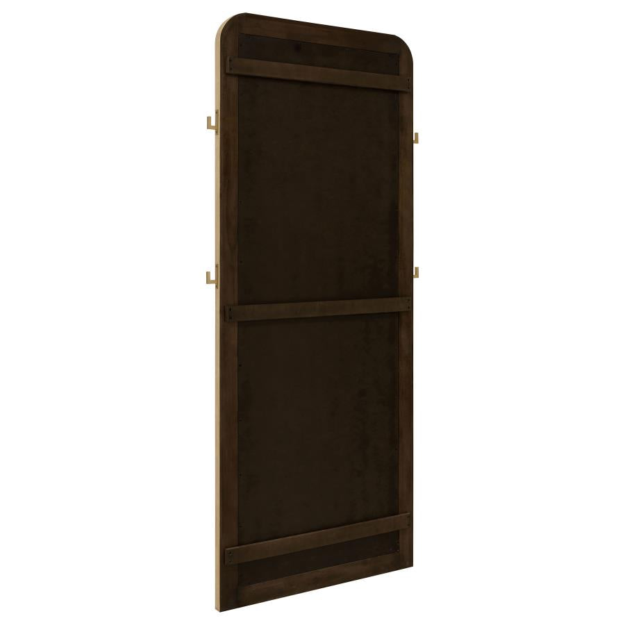 Arini Cane Weave Full Length Standing Floor Mirror Sand Wash - 224309