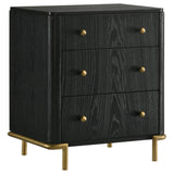 Arini 4-piece California King Bedroom Set Black and Natural - 224330KW-S4