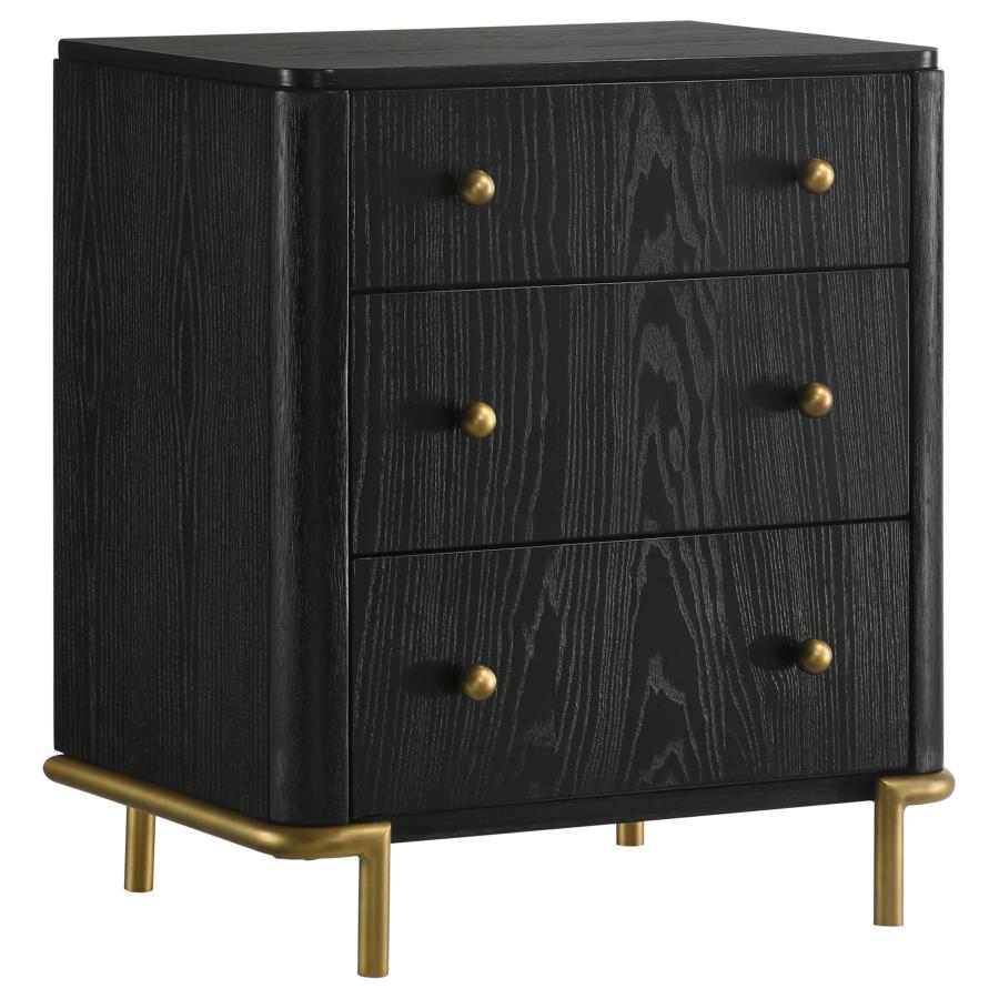 Arini 5-piece Eastern King Bedroom Set Black and Grey - 224331KE-S5