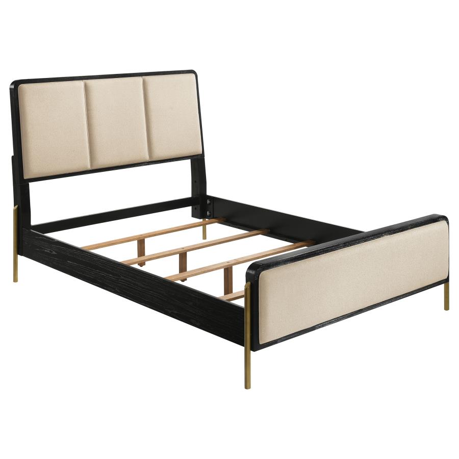 Arini 5-piece Queen Bedroom Set Cream and Black - 224331QCRM-S5