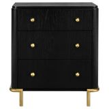 Arini 3-drawer Nightstand Black - 224332