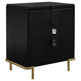 Arini 3-drawer Nightstand Black - 224332