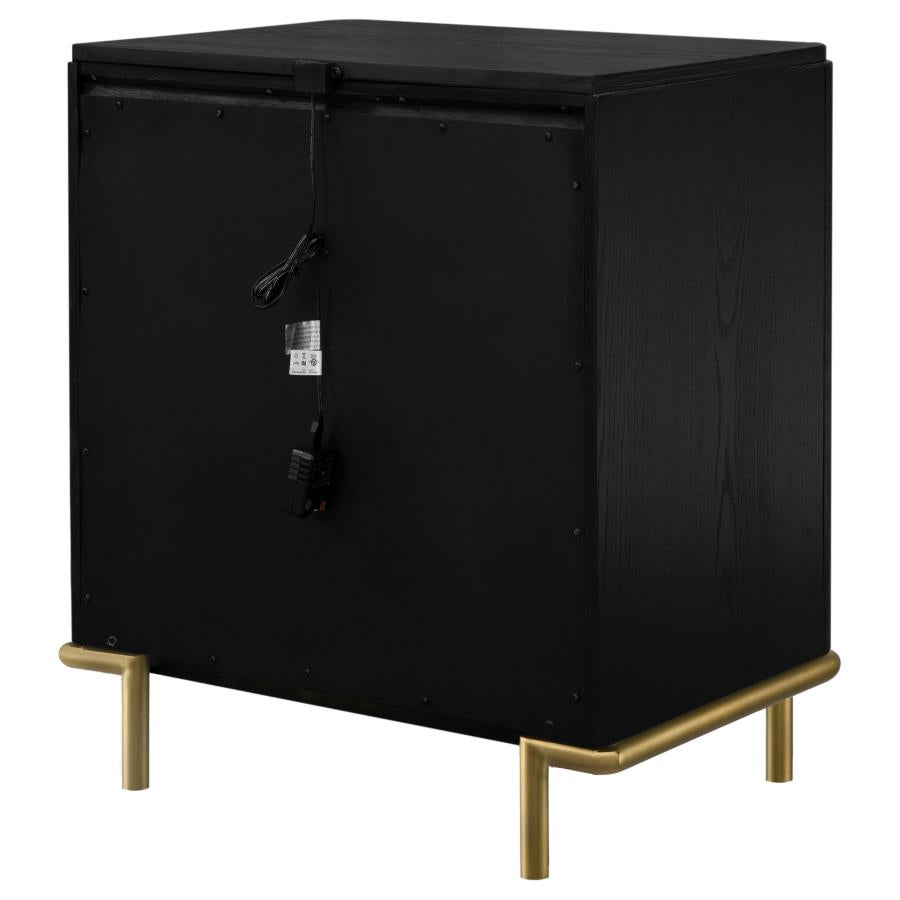 Arini 3-drawer Nightstand Black - 224332