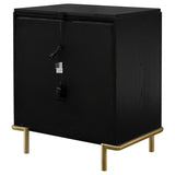 Arini 3-drawer Nightstand Black - 224332