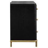 Arini 3-drawer Nightstand Black - 224332