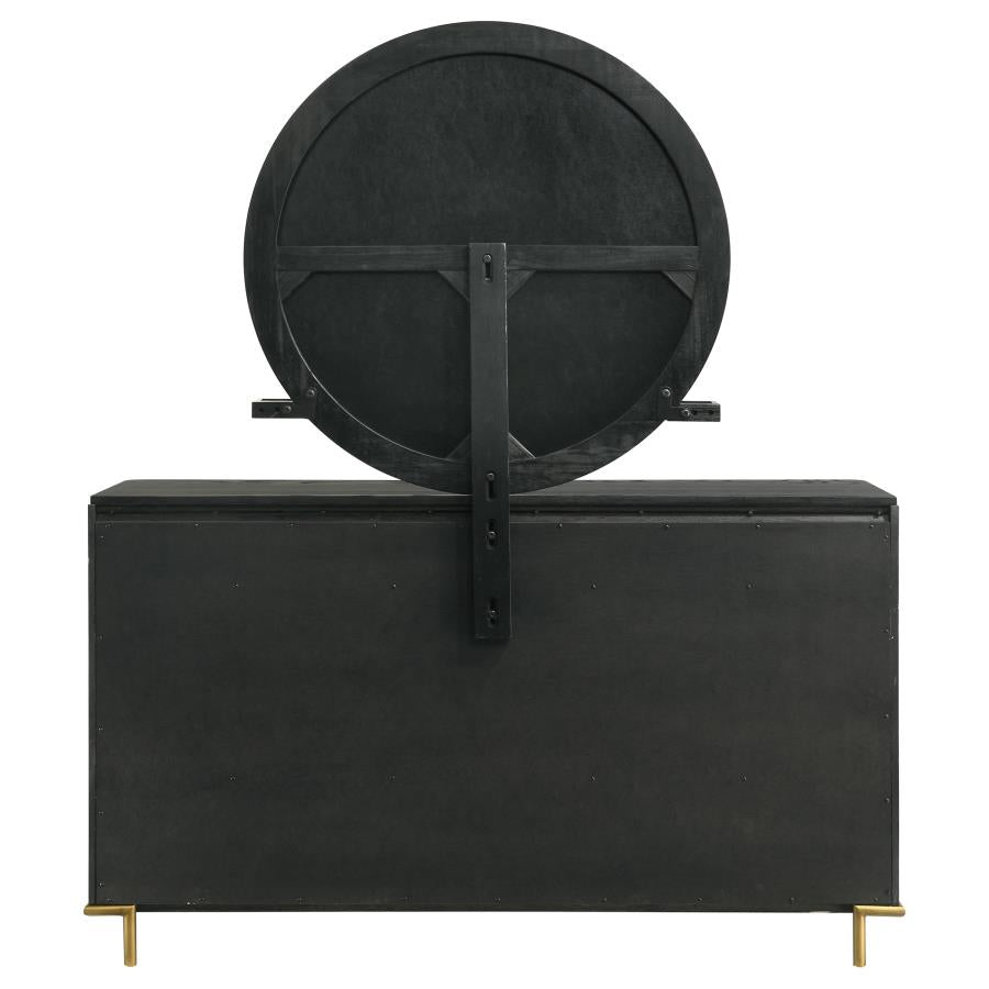 Arini 8-drawer Dresser with Mirror Black - 224333M