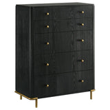Arini 5-drawer Bedroom Chest Black - 224335