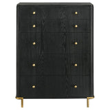 Arini 5-drawer Bedroom Chest Black - 224335