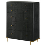 Arini 5-drawer Bedroom Chest Black - 224335