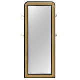 Arini Cane Weave Full Length Standing Floor Mirror Black - 224339