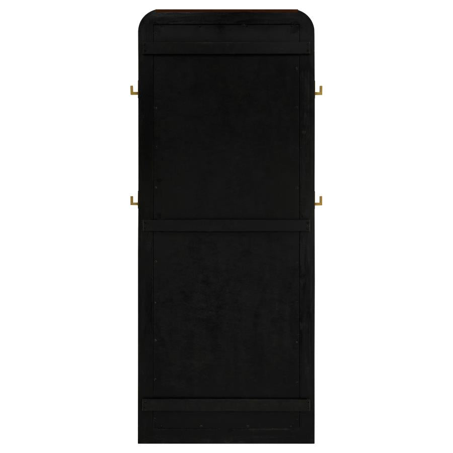 Arini Cane Weave Full Length Standing Floor Mirror Black - 224339