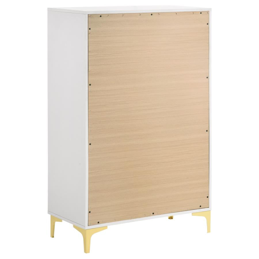 Kendall 5-piece Eastern King Bedroom Set White - 224401KE-S5