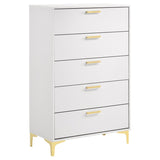 Kendall 5-piece Queen Bedroom Set White - 224401Q-S5