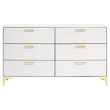 Kendall 6-drawer Dresser White - 224403