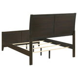 Wilkes 51-inch Upholstered Full Bed Dark Cocoa - 224421F