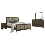 Wilkes 4-piece Eastern King Bedroom Set Dark Cocoa - 224421KE-S4